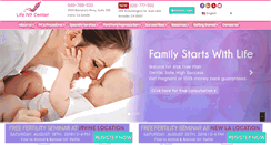 Desktop Screenshot of lifeivfcenter.com